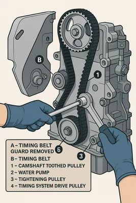 How to Replace the Timing Belt on a Lombardini DCI 492 – Step-by-Step Guide for Ligier, Microcar, Chatenet &amp; Casalini Microcars