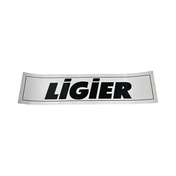 Emblem / klistermärke stötfångare fram Ligier JS50 JS50L & JSRC Vit