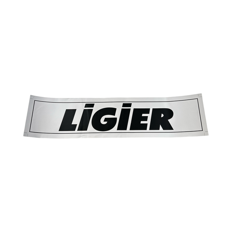 Emblem / klistermärke stötfångare fram Ligier JS50 JS50L & JSRC Vit